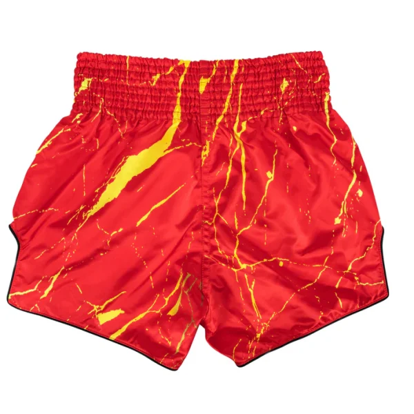 Fairtex BS1946 Inferno Muay Thai Shorts back view elastic waistband