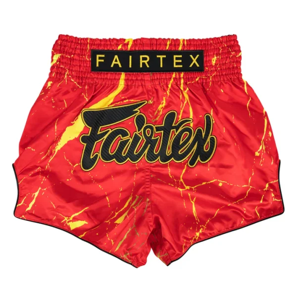 Fairtex BS1946 Inferno Muay Thai Shorts front view satin training shorts