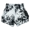 Fairtex BS1948 Grunge Muay Thai Shorts White back view elastic waistband