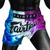 bs1950-fairtex-white-tech-house-muaythai-shorts-3 Model wearing Fairtex BS1950 Tech House Muay Thai Shorts White front view