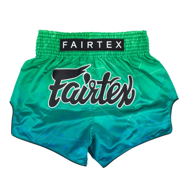 Fairtex BS1953 Quantum Muay Thai Shorts front view satin