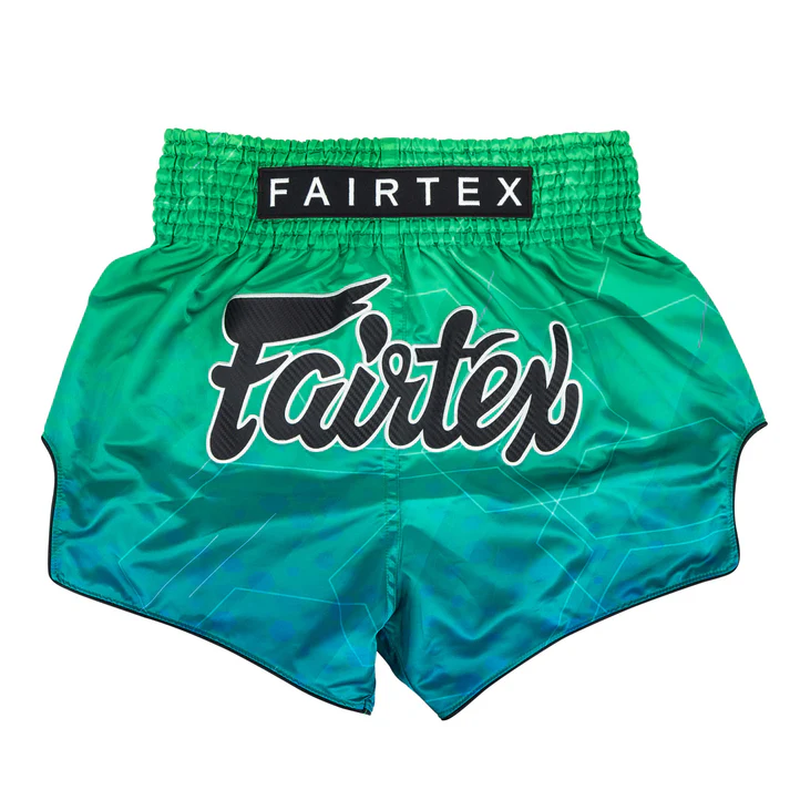 Fairtex BS1953 Quantum Muay Thai Shorts front view satin