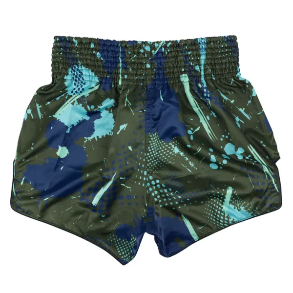 Fairtex BS1954 Matrix Muay Thai Shorts back view waistband