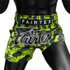 Model wearing Fairtex BS1955 Raptor Muay Thai Shorts front