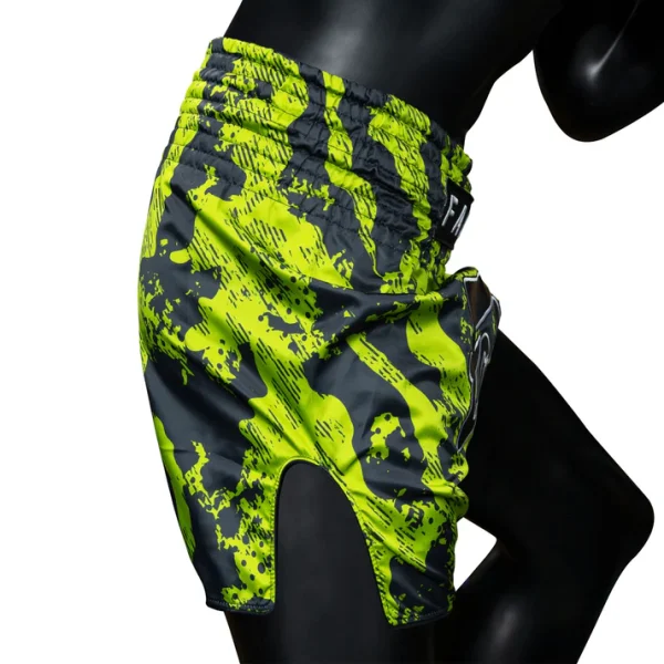 Side model wearing Fairtex BS1955 Raptor Muay Thai Shorts