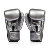 Fairtex BGV1C-PLUS Microfibre Gunmetal gloves back view rear padding design