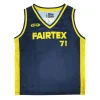 Fairtex JS27 Basketball Jersey Navy front view premium athletic jersey