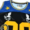 fairtex-js47-basketball-jersey-black-3 Fairtex JS47 Basketball Jersey Black front detail crane tiger print close up