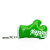 Fairtex KC1 Boxing Glove Keyring Green side view mini glove keychain