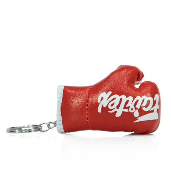 Fairtex KC1 Boxing Glove Keyring Red side view classic Fairtex style