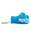 Fairtex KC1 Boxing Glove Keyring Sky Blue side view handcrafted keyring