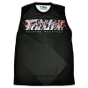 fairtex-mtt40-tank-top-pattaya-nightlife-black Fairtex MT40 Tank Top front view lightweight polyester training vest