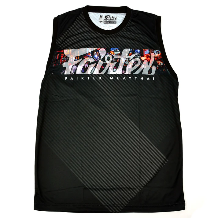 Fairtex MT40 Tank Top front view lightweight polyester training vest