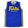 fairtex-mtt42-tank-top-blue-yellow Fairtex MT42 Tank Top front view premium polyester athletic vest