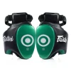 Fairtex TP5 Thigh Pad Black Green front view training thigh protection