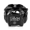Fairtex HG18 Mexican Sparring Headguard back view adjustable lace and straps