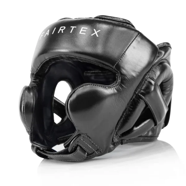 Fairtex HG18 Mexican Sparring Headguard angled view padded boxing headgear