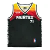 Fairtex JS26 Basketball Jersey Black Orange front view training sports top