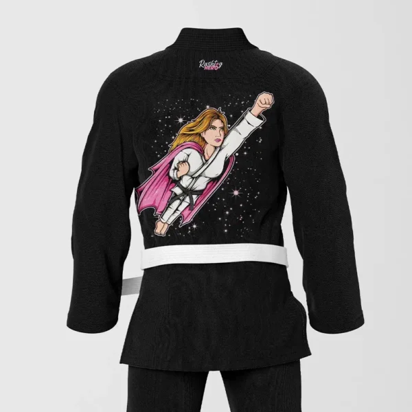 RashTag Kids Hero-G Jiu Jitsu BJJ Gi in Black - product image