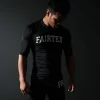 Fairtex RG8 Short Sleeve Rash Guard action shot model training in black compression top