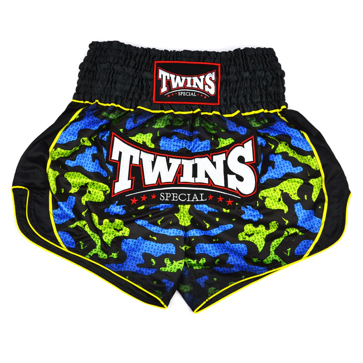Twins Special Atlas Muay Thai Shorts front view authentic Muay Thai shorts