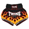 Twins Special Flame Muay Thai Shorts front view for Muay Thai and kickboxing