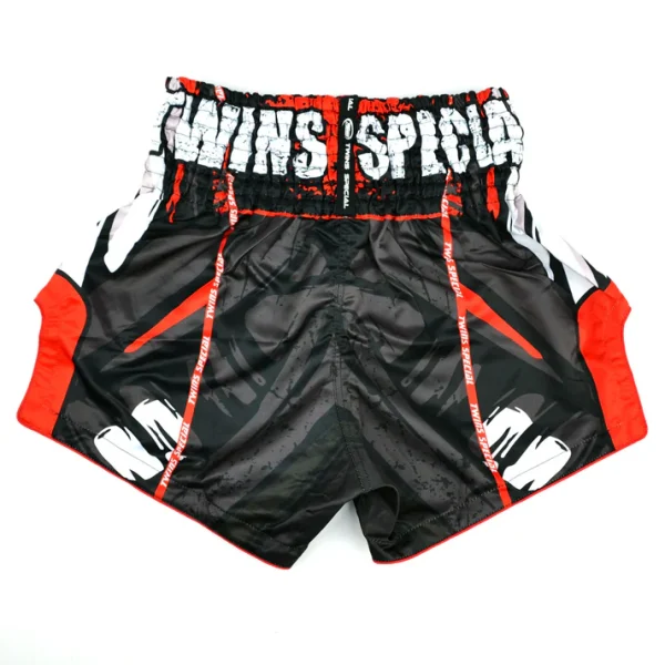 Twins Special Demon Muay Thai Shorts back view for Muay Thai training