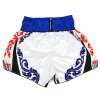 Twins Special Laithai Muay Thai Shorts white back view Thai boxing shorts