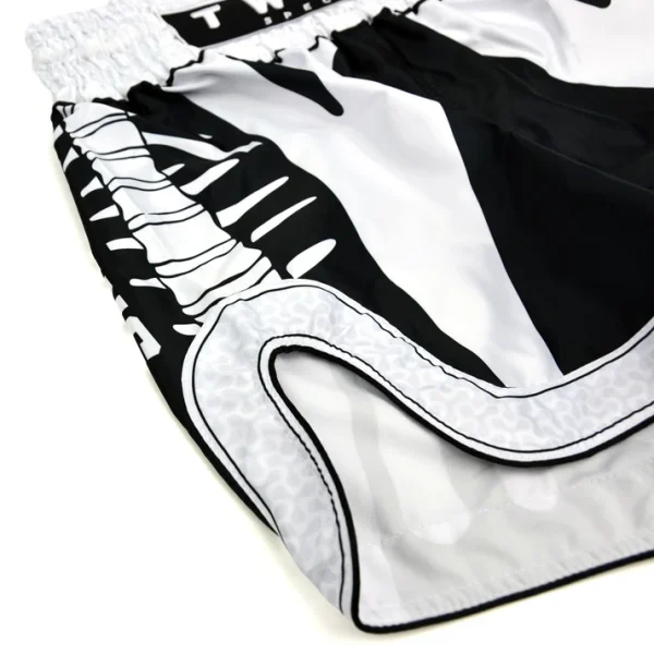 twins-special-muaythai-shorts-spine-3 Twins Special Spine Muay Thai Shorts left side detail view