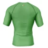Rashtag Baseline Rash Guard back view in green