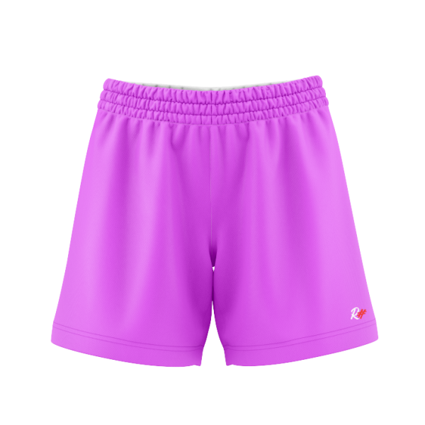 Rashtag Baseline Fight Shorts pink front view