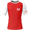 Rashtag England St George Flag Rashguard front view with England flag design