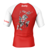 Rashtag England St George Flag Rashguard back view with knight holding St George flag