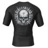 Rashtag Viking No Fear Rash Guard back view with skull design