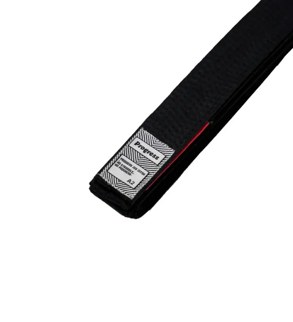 Progress BJJ Belt in Black designed for BJJ, built for high-performance combat sports training