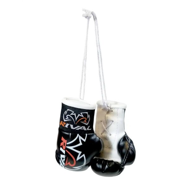 Rival Mini Boxing Gloves in Black designed for Muay Thai, boxing and kickboxing, built for high-performance combat sports training