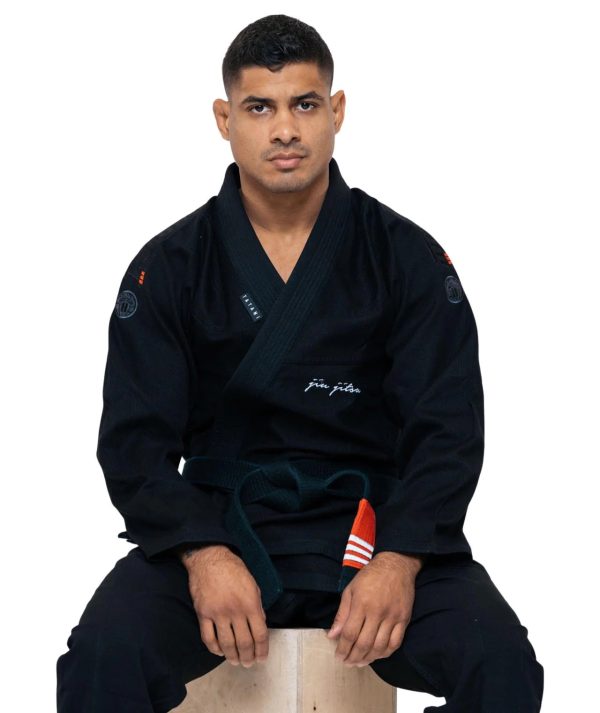 Tatami Fightwear Elements Superlite BJJ Gi in Black designed for BJJ, built for high-performance combat sports training