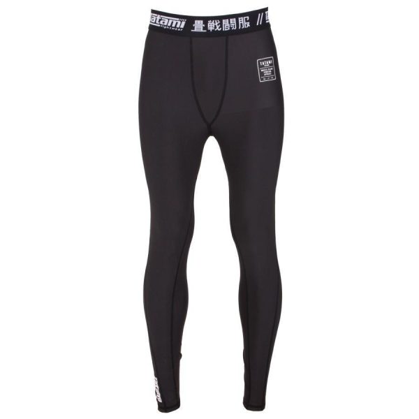 Tatami Fightwear Nova Spats in Black designed for MMA, BJJ and wrestling, built for high-performance combat sports training