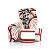 Fairtex BGV14WR Wave of Kanagawa Boxing Gloves in Black – front view Fairtex BGV14WR Wave of Kanagawa Boxing Gloves in White/Red – front view