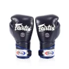 Fairtex BGV6 Stylish Angular Sparring Boxing Gloves in Blue – back view