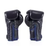 Fairtex BGV6 Stylish Angular Sparring Boxing Gloves in Blue – detail view