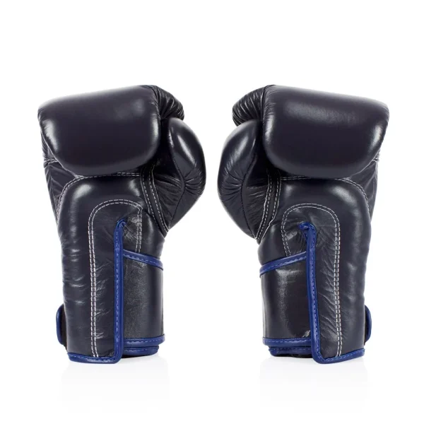 Fairtex BGV6 Stylish Angular Sparring Boxing Gloves in Blue – detail view