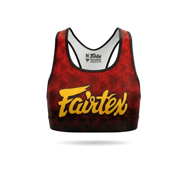 Fairtex BRA22 Stealth Sports Bra in Red – front view