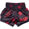Fairtex BS-Halloween Demon's Bite Muay Thai Shorts in Black – view 2 Fairtex BS-Halloween Demon's Bite Muay Thai Shorts in Black/Red – view 2