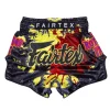 Fairtex BS-Halloween Rotting Fist Muay Thai Shorts in Black – front view Fairtex BS-Halloween Rotting Fist Muay Thai Shorts in Black/Red/Yellow – front view