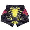 Fairtex BS-Halloween Rotting Fist Muay Thai Shorts in Black – view 3 Fairtex BS-Halloween Rotting Fist Muay Thai Shorts in Black/Red/Yellow – view 3