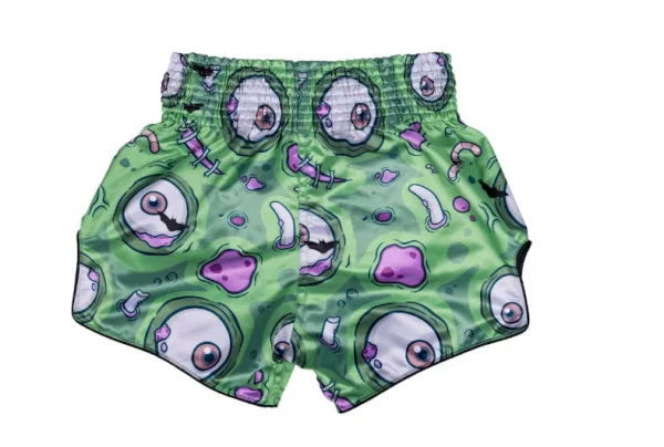 Fairtex BS-Halloween Soul Reaper Muay Thai Shorts in Green – view 2