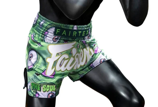 Fairtex BS-Halloween Soul Reaper Muay Thai Shorts in Green – view 4