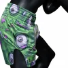 Fairtex BS-Halloween Soul Reaper Muay Thai Shorts in Green – view 5