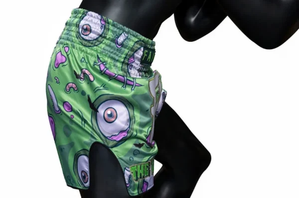 Fairtex BS-Halloween Soul Reaper Muay Thai Shorts in Green – view 5